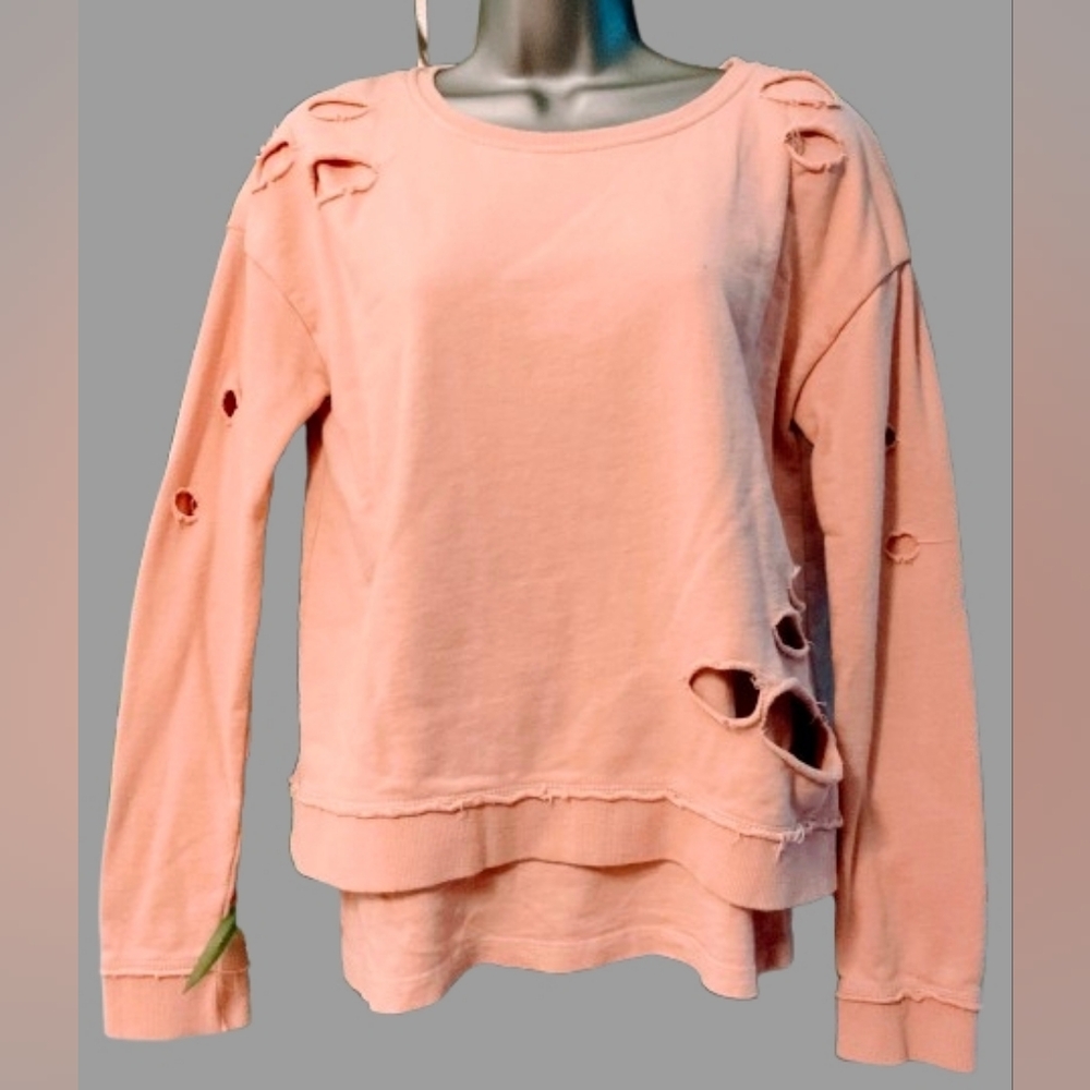 Generation Love Pretty Pink Distressed Sweater *Vintage,*
